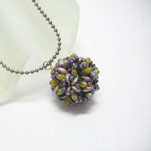 Handwoven Beaded bead necklace